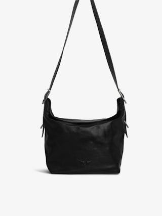 Sac Jane - Sac en cuir, à bandoulière ajustable et signature ailes débossées.