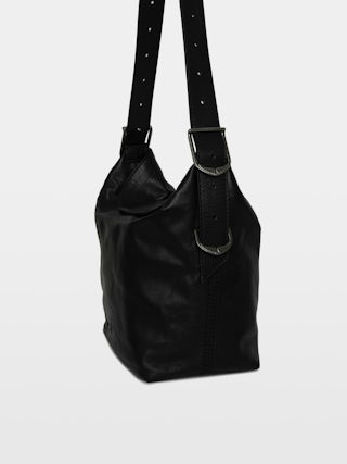 Sac Jane - Sac en cuir, à bandoulière ajustable et signature ailes débossées.