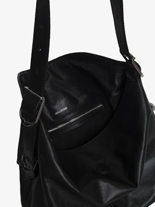 Sac Jane - Sac en cuir, à bandoulière ajustable et signature ailes débossées.