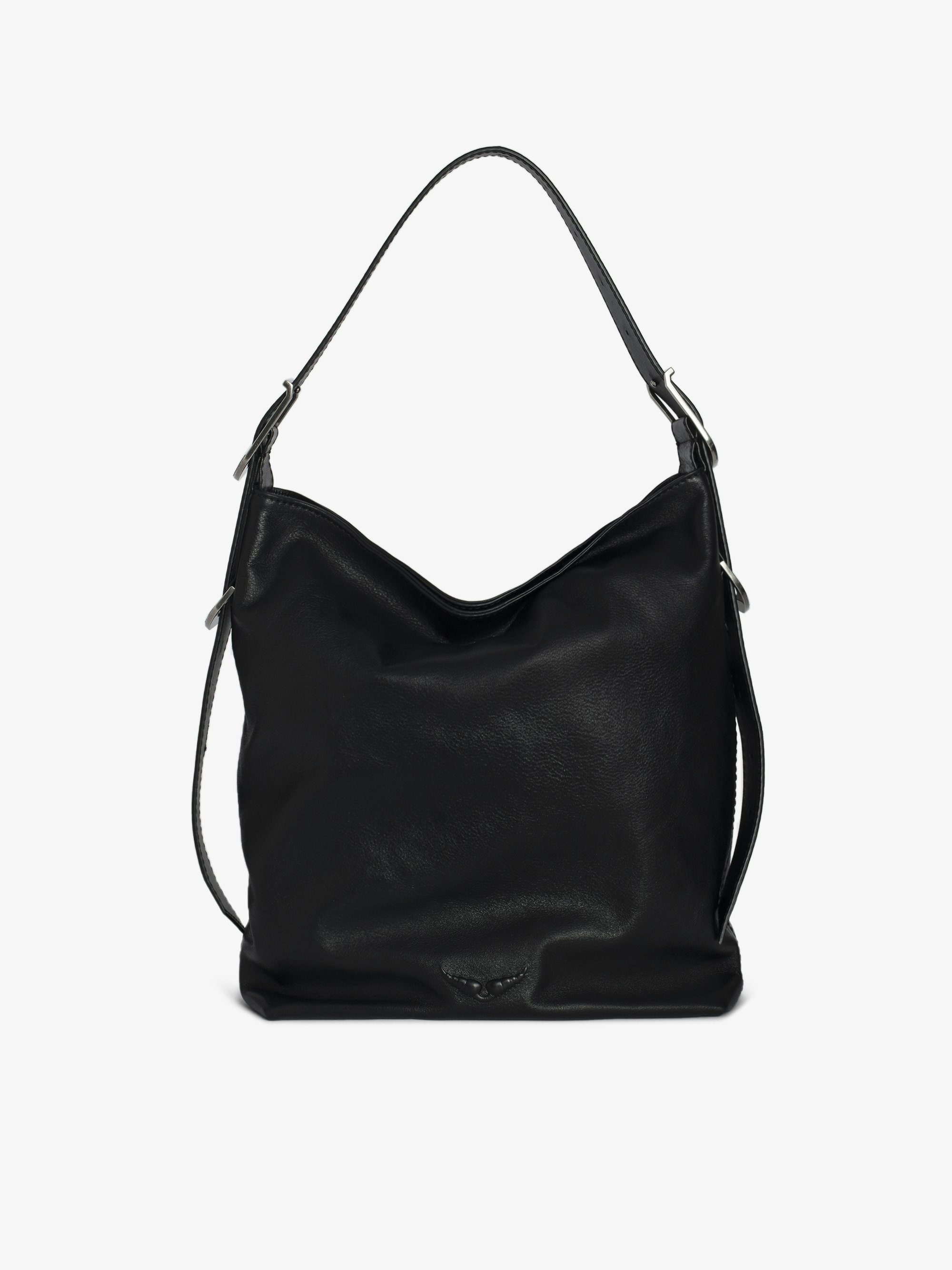 Sac Jane Hobo - Sac Hobo en cuir, à hanse ajustable et signature ailes débossées.
