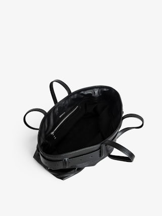 Jane Shopper Bag - Leather shopper bag with embossed wing signatures.