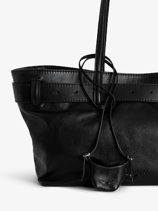 Jane Shopper Bag - Leather shopper bag with embossed wing signatures.