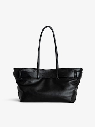 Jane Shopper Bag - Leather shopper bag with embossed wing signatures.