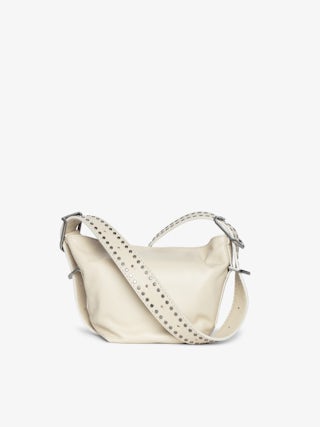 Baby Jane Bag - Leather bag with studded shoulder strap and debossed wing signature.