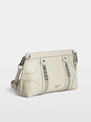 Sac Sunny Moody Vintage Patent - Sac en cuir vernis effet vintage à bandoulière et signature ailes.