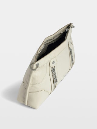 Sac Sunny Moody Vintage Patent - Sac en cuir vernis effet vintage à bandoulière et signature ailes.