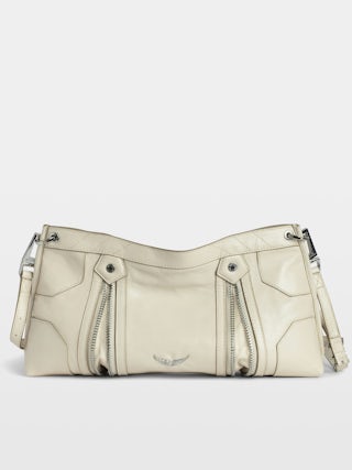 Sac Sunny Moody Vintage Patent - Sac en cuir vernis effet vintage à bandoulière et signature ailes.