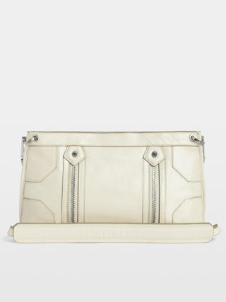 Sac Sunny Moody Vintage Patent - Sac en cuir vernis effet vintage à bandoulière et signature ailes.