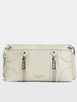 Sunny Moody Vintage Patent Bag - Vintage-effect patent leather bag with shoulder strap and signature wings.