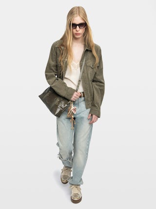 Sac Sunny Moody Vintage Patent - Sac en cuir vernis effet inspiré vintage, à bandoulière ajustable et signature ailes.