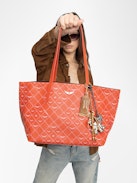 Borsa Z Shopper Monogram - Borsa shopper Z monogram in tela spalmata con stampa monogramma.