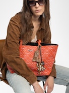 Borsa Z Shopper Monogram - Borsa shopper Z monogram in tela spalmata con stampa monogramma.