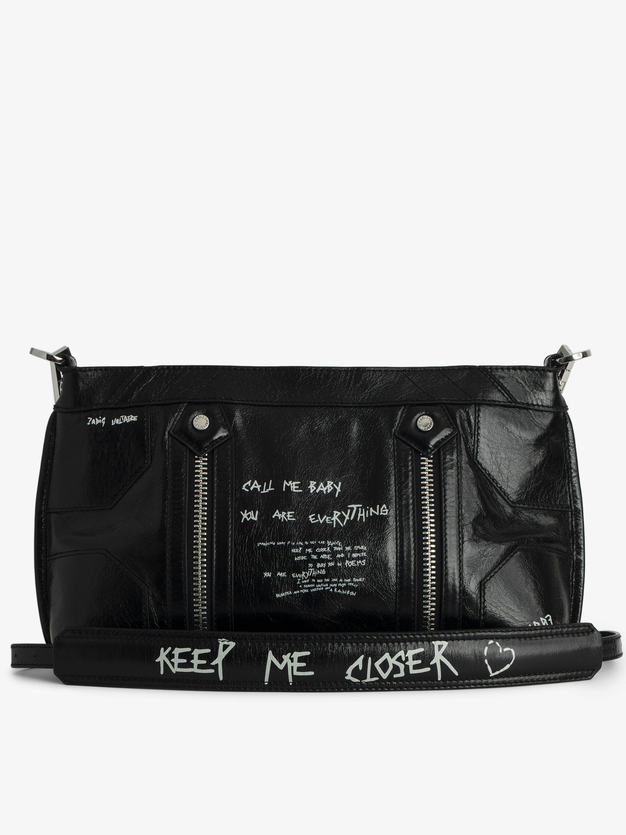 Sunny Mood Bag Black Patent Leather | Zadig&Voltaire