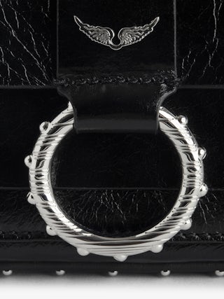 Sac Kate Wallet - Mini sac en cuir effet vintage à anneau et chaîne en métal.