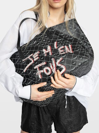 Sac Z Shopper XL Monogram - Sac cabas en toile monogramme taguée, à doubles anses et signature ailes.