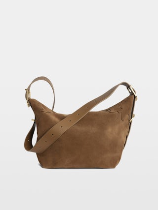 Jane Suede Bag - Western leather and suede bag, signature wings.