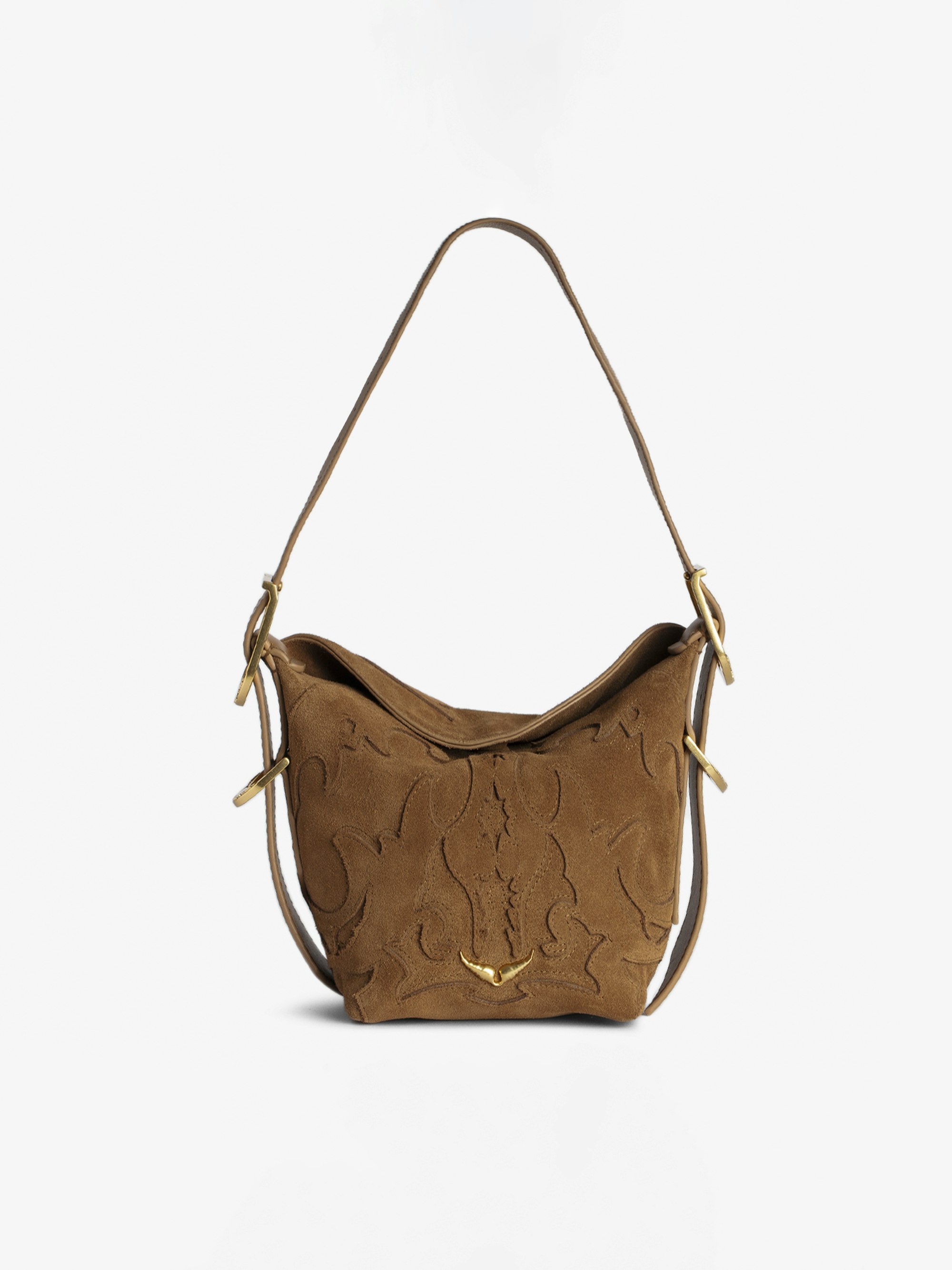Baby Jane Suede Bag - Western leather and suede bag, signature wings.