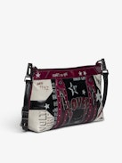 Sunny Moody Punk Bag - Vintage-inspired patent leather bag with adjustable shoulder strap and wing signature.