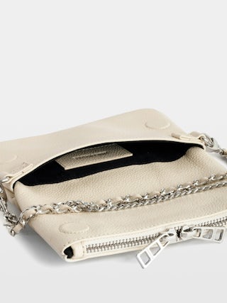 Rock Nano Swing Your Wings Clutch - Rock Nano leather clutch with interchangeable Swing Your Wings side panels.
