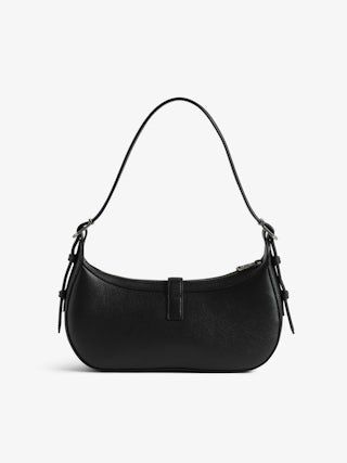 Moonrise Bag - Baguette bag in grained leather with signature wings.