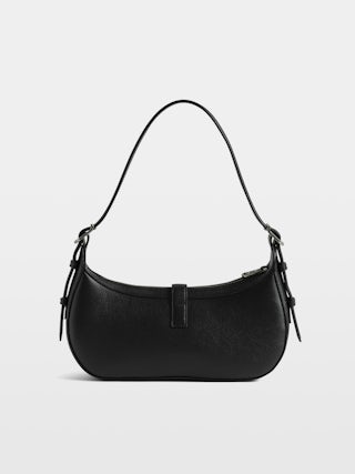 Moonrise Bag - Baguette bag in grained leather with signature wings.
