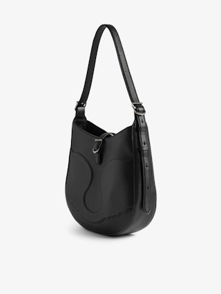 Moonrise Hobo Bag - Hobo bag in grained leather with signature wings.