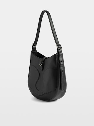 Moonrise Hobo Bag - Hobo bag in grained leather with signature wings.