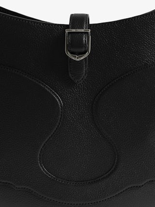 Moonrise Hobo Bag - Hobo bag in grained leather with signature wings.