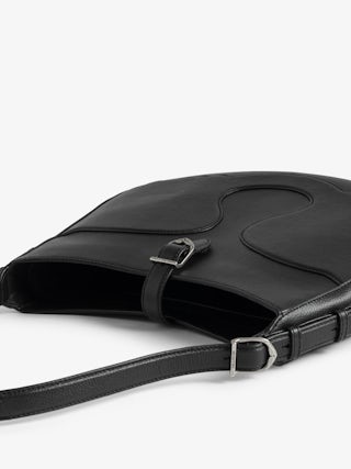 Moonrise Hobo Bag - Hobo bag in grained leather with signature wings.