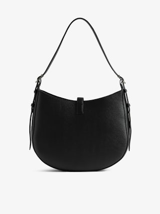 Moonrise Hobo Bag - Hobo bag in grained leather with signature wings.