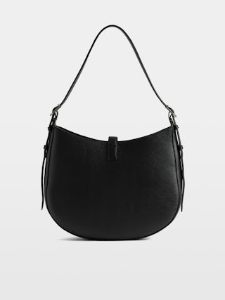 Moonrise Hobo Bag - Hobo bag in grained leather with signature wings.