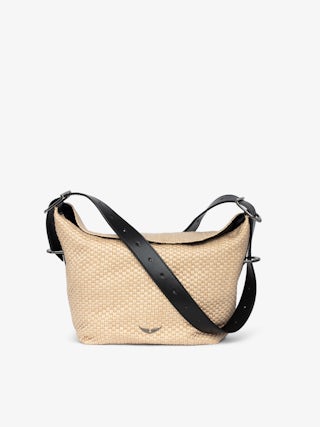 Jane Basket Bag - Basket-effect bag with leather strap and signature wings.