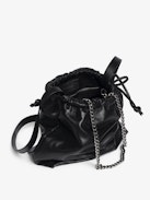 Borsa Rock Today - Borsa in pelle di agnello con tracolla a catena e firma ad ali.