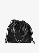 Borsa Rock Today - Borsa in pelle di agnello con tracolla a catena e firma ad ali.