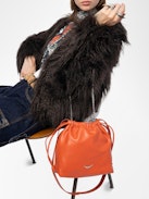 Borsa Rock Today - Borsa in pelle d'agnello con tracolla a catena e firma ali.