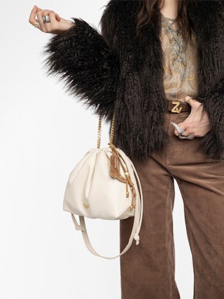 Rock Today Bag - Lambskin leather bag with chain shoulder strap and wings signature.