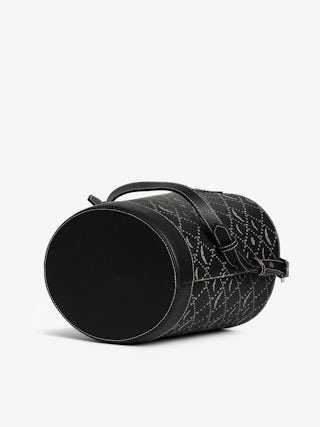 Z Bucket Monogram Bag - Monogram canvas bucket bag with adjustable strap and wing signature.