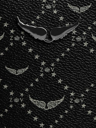 Z Bucket Monogram Bag - Monogram canvas bucket bag with adjustable strap and wing signature.