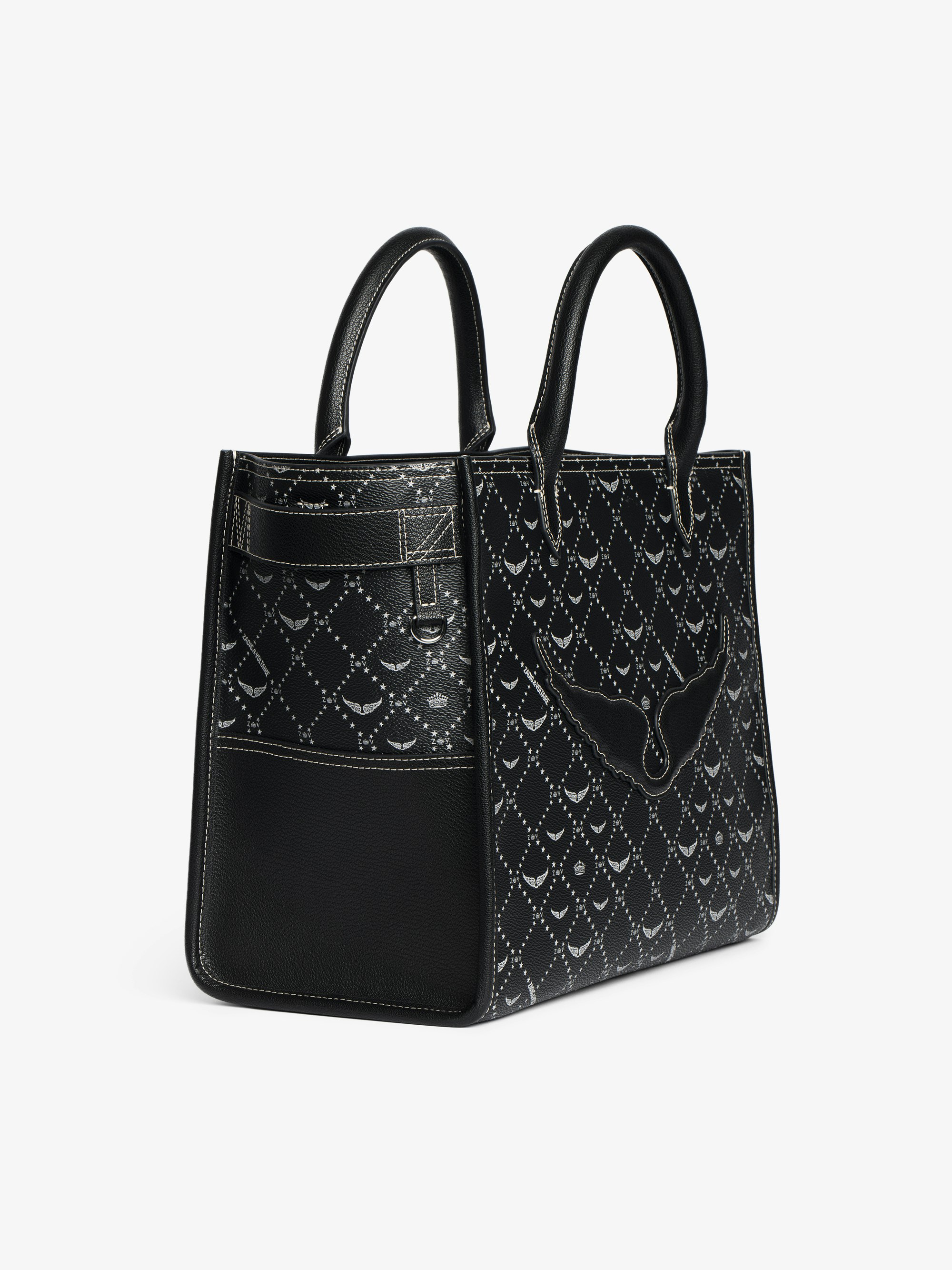 トートバッグ Angel Monogram Bag - Zadig & Voltaire - Synthetic - Black Zadig&Voltaire Angel Wings Tote Bag | Black | FARFETCH