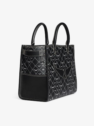 Angel Tote Monogram Bag - Canvas monogram tote bag with double handle, shoulder strap and wing signature.