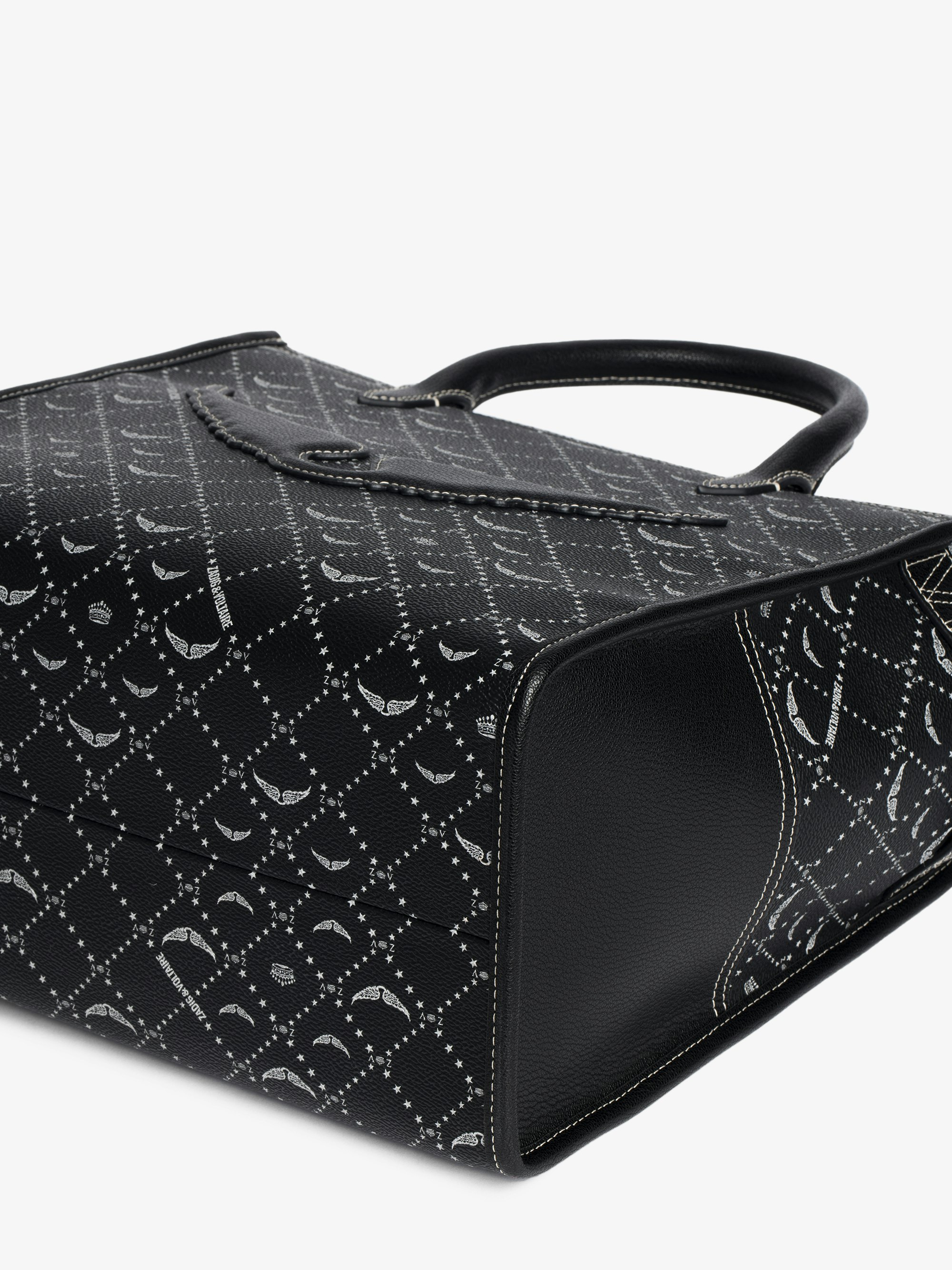 トートバッグ Angel Monogram Bag - Zadig & Voltaire - Synthetic - Black Zadig & Voltaire Women's Angel Monogram Bag - Synthetic