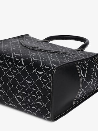 Angel Tote Monogram Bag - Canvas monogram tote bag with double handle, shoulder strap and wing signature.