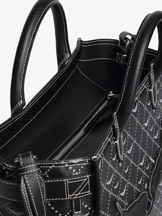 Angel Tote Monogram Bag - Canvas monogram tote bag with double handle, shoulder strap and wing signature.