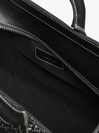 Angel Tote Monogram Bag - Canvas monogram tote bag with double handle, shoulder strap and wing signature.