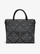 Sac Angel Tote Monogram - Sac cabas en toile monogramme à double anse, bandoulière et signature ailes.