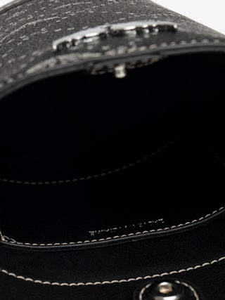 Z Bucket Nano Monogram Bag - Mini bucket bag in monogram canvas with adjustable strap and wing signature.