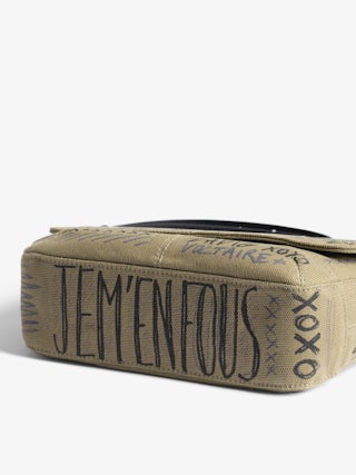 Sac Z Camp Satchel Tag - Sac satchel en toile style militaire, orné de tag et d'ailes signature.