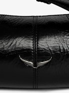 Le Roudoudou Vintage Patent Bag - Patent leather bag with vintage-inspired effect, adjustable shoulder strap and wings signature.