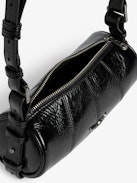 Le Roudoudou Vintage Patent Bag - Patent leather bag with vintage-inspired effect, adjustable shoulder strap and wings signature.