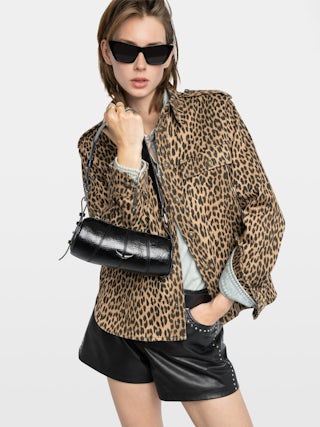 Le Roudoudou Vintage Patent Bag - Patent leather bag with vintage-inspired effect, adjustable shoulder strap and wings signature.